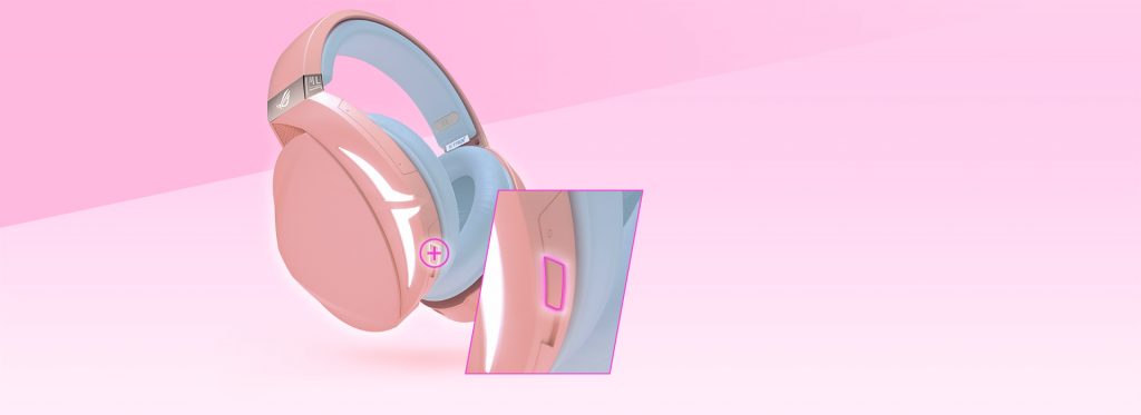 Tai nghe ASUS ROG Strix Fusion 300 Pink tích hợp công nghệ âm thanh vòm 7.1